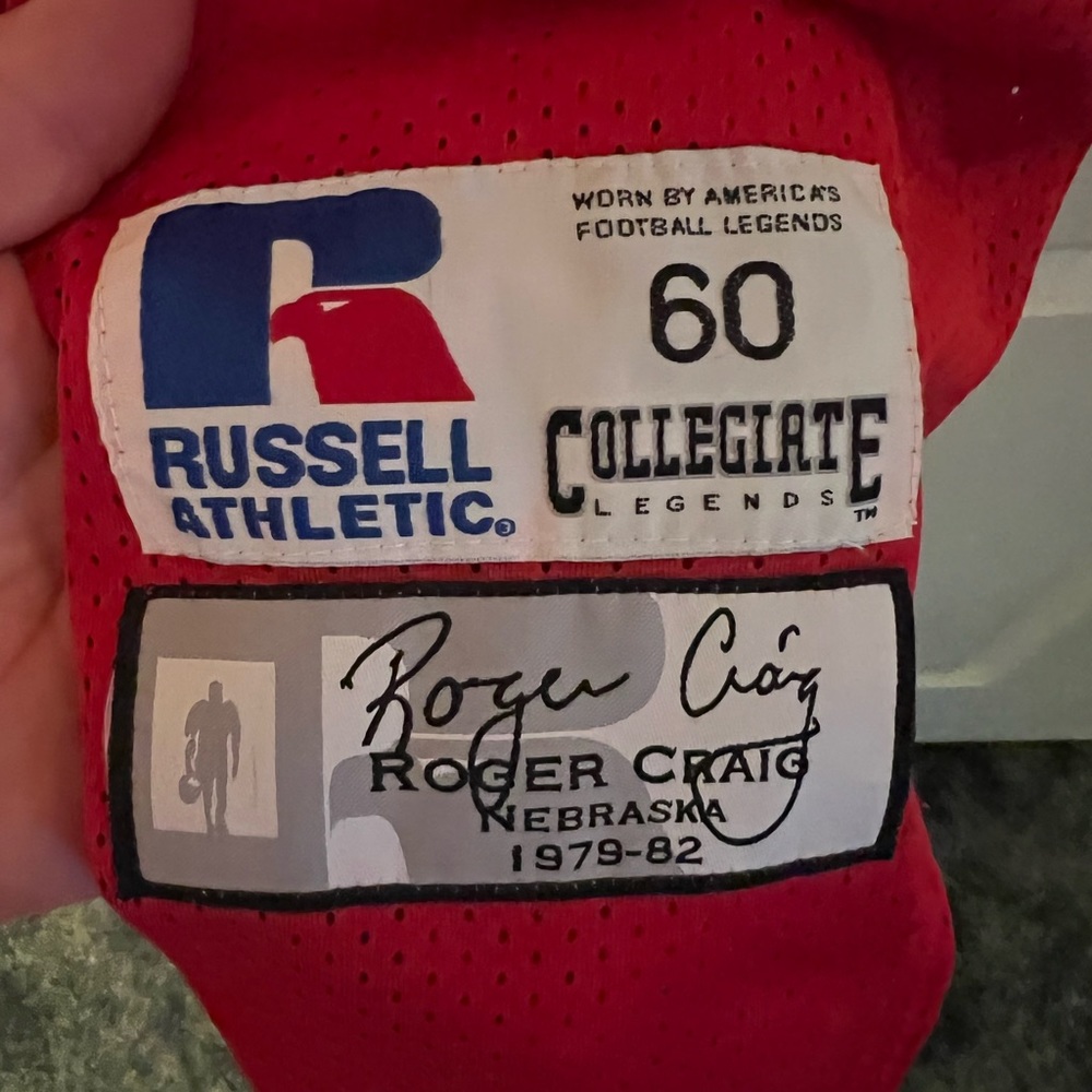 Russell Sports Nebraska Rodger Craig Jersey